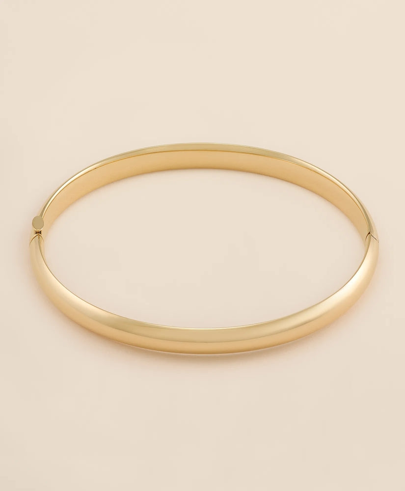 14k Gold Bangle Bracelet Women