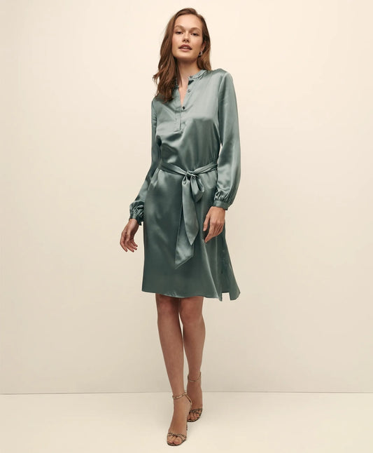 Silk Charmeuse Shift Dress Sale
