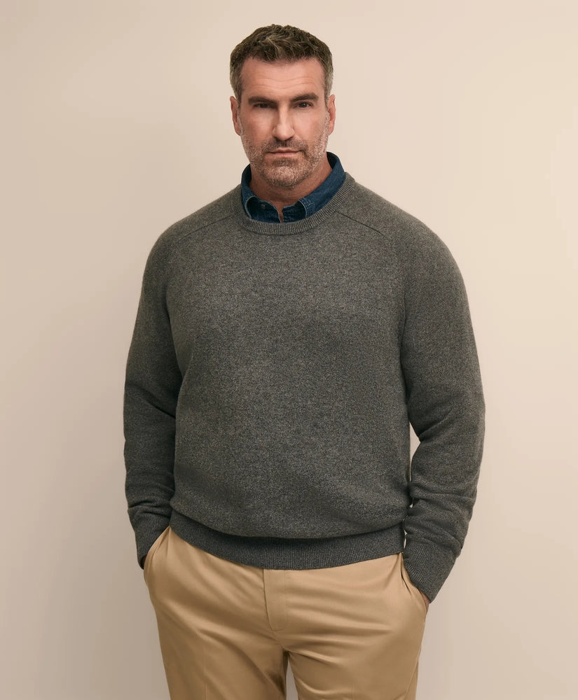 Big & Tall 3-Ply Cashmere Crewneck Sweater Men