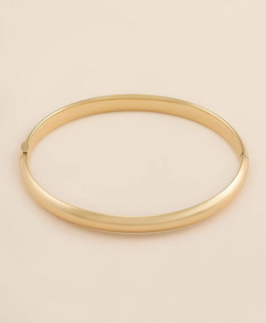 14k Gold Bangle Bracelet Women