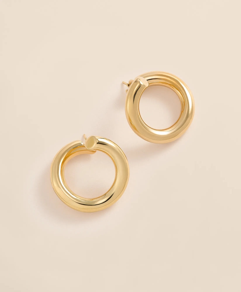 14k Gold Hoop Earrings Women