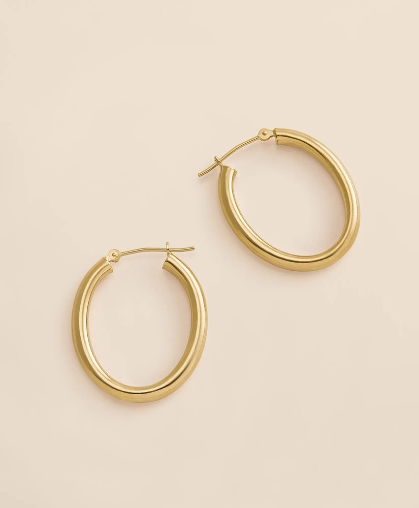 14k Gold Small Hoop Earrings Women