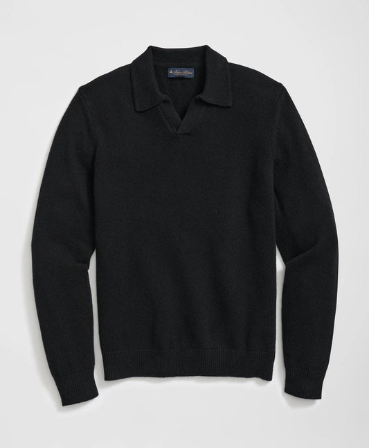 3-Ply Cashmere Jonny Collar Polo Sweater Men