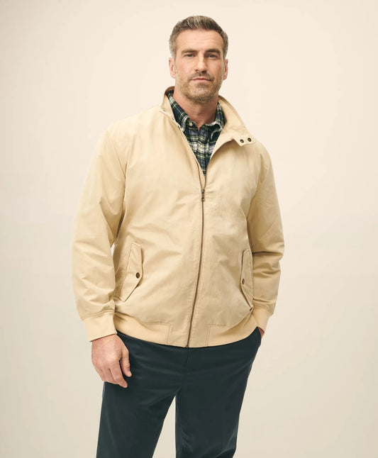 Big & Tall Bomber Jacket in Cotton Blend Men