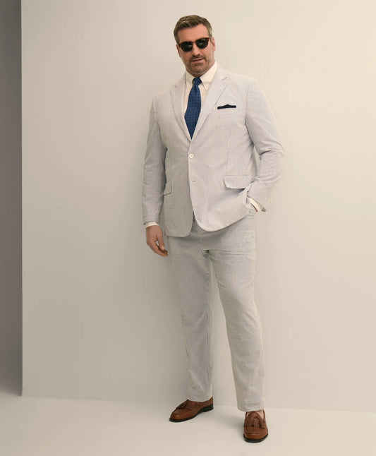 Big & Tall Cotton Seersucker Pants Men