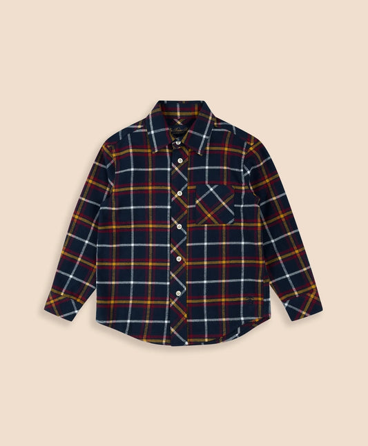 Boys Cotton Brushed Flannel Shirt Boys
