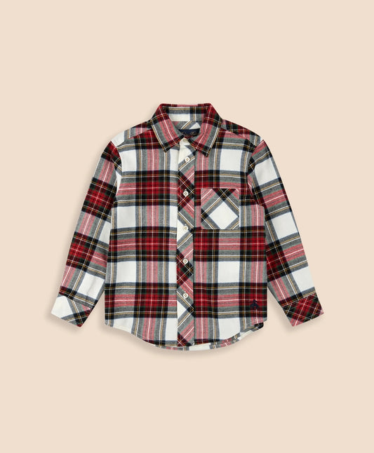 Boys Cotton Brushed Flannel Shirt Boys