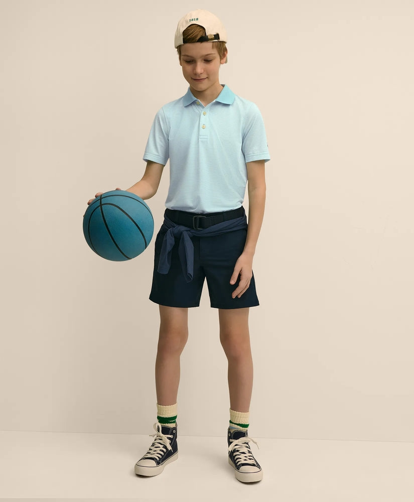 Boys Performance Series Micro-Stripe Polo Boys