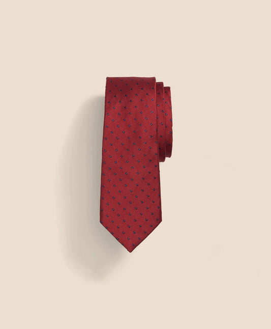 Boys Silk Dot Tie Boys