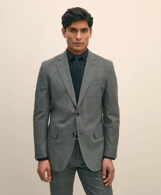Brooks Brothers Explorer Collection Slim Fit Wool Check Suit Jacket Sale