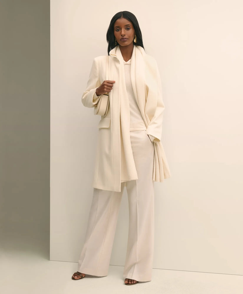 Brushed Wool Coat Women