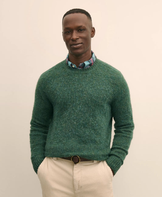Brushed Wool Crewneck Sweater Tailored