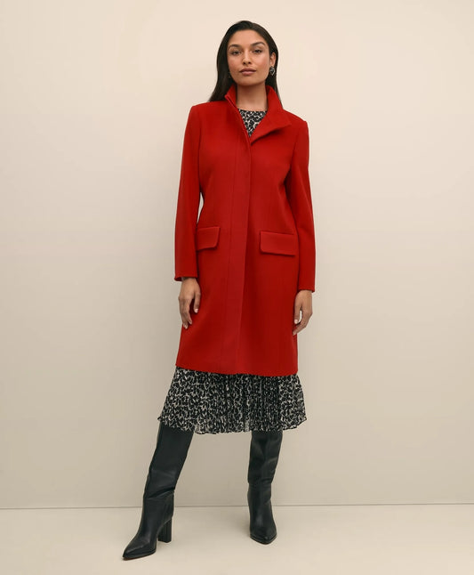 Brushed Wool Coat Women
