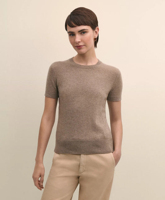 Cashmere Short-Sleeve Shell Women