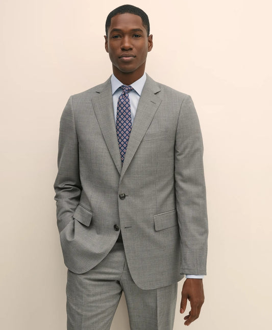 Classic Fit Wool Mini Houndstooth 1818 Suit Men