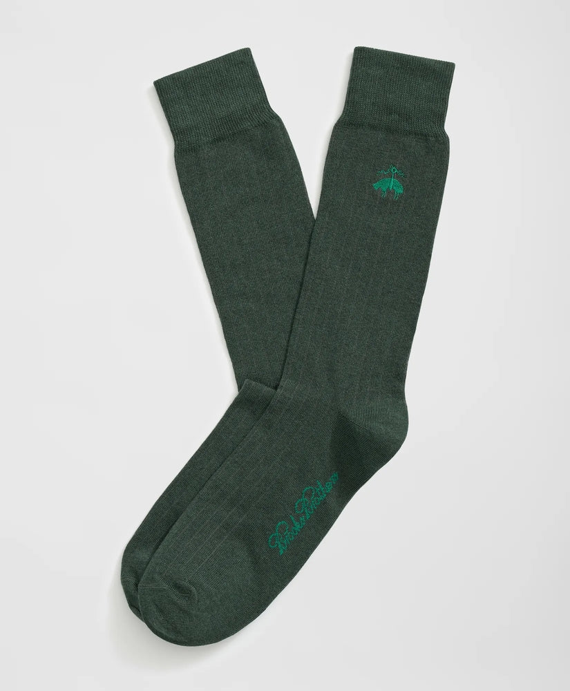 Cotton Blend Ribbed Socks Men