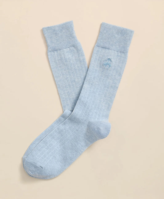 Cotton Blend Ribbed Socks Men