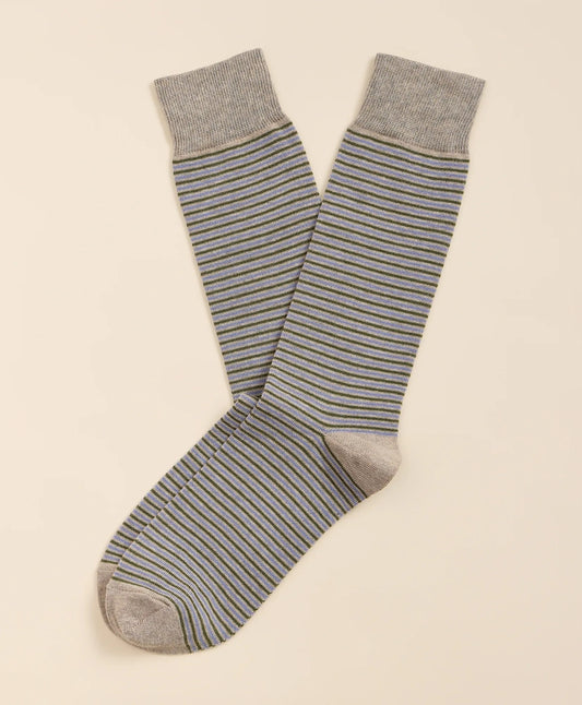 Cotton-Blend Stripe Socks Men