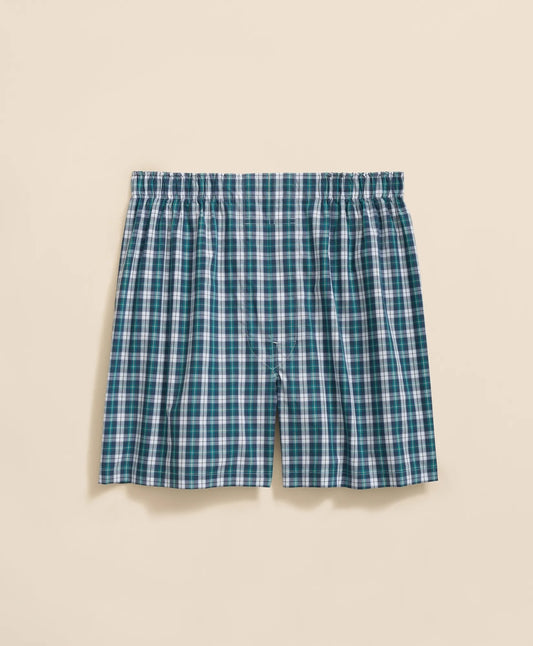 Cotton Broadcloth Plaid Boxers Men