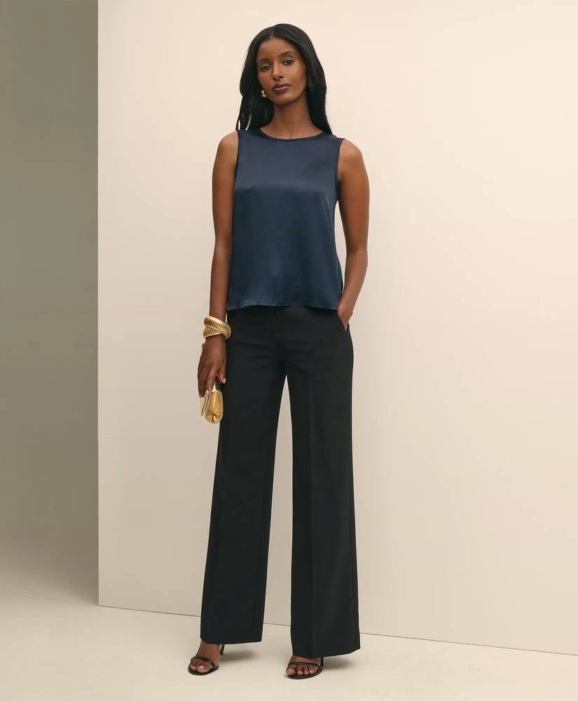 Crepe Wide-Leg Pants Women