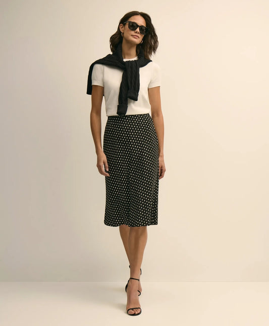 Dot-Print Slip Skirt Women