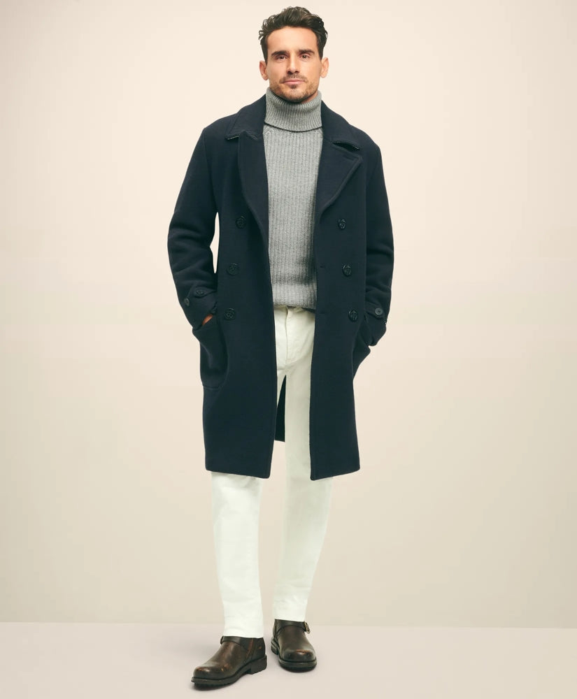 Double Faced Wool Top Coat Men