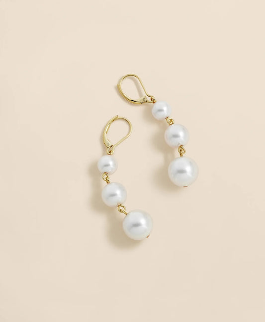 Faux-Pearl Drop Earrings Women