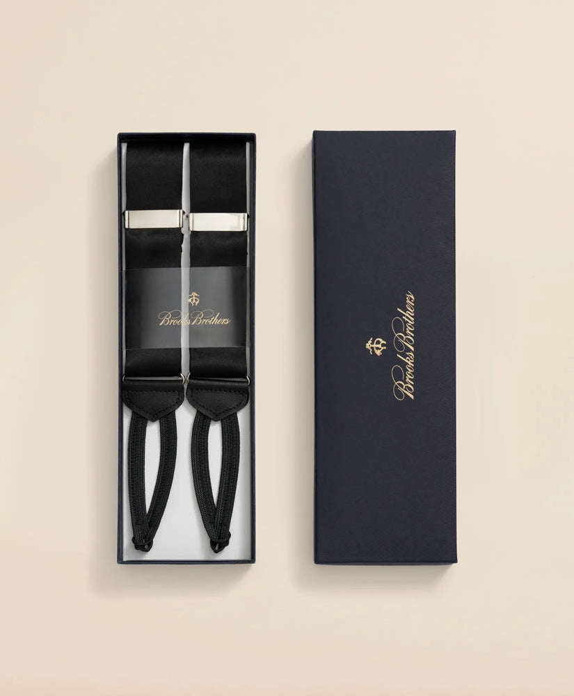 Formal Solid Suspenders Men