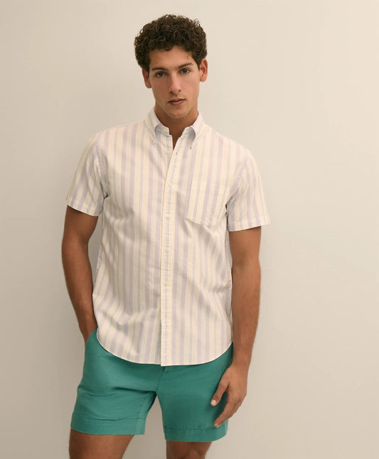 Friday Shirt, Short-Sleeve Oxford Stripe Men
