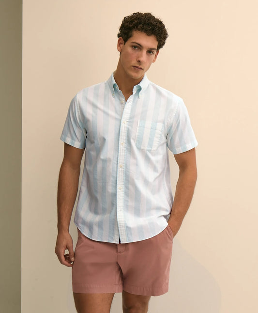 Friday Shirt, Short-Sleeve Oxford Stripe Men