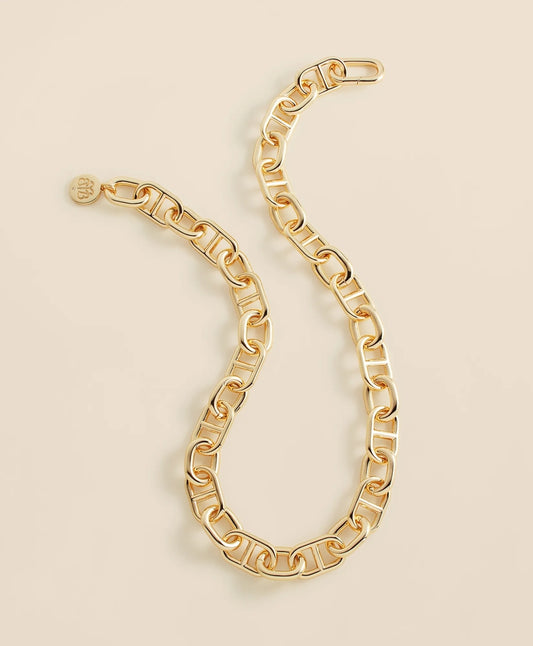 Gold-Toned Mariner Link Necklace Women