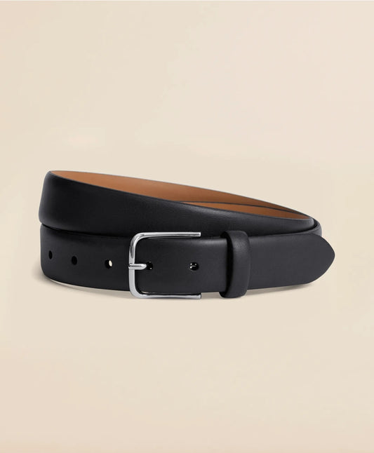 Leather Feather Edge Belt Men