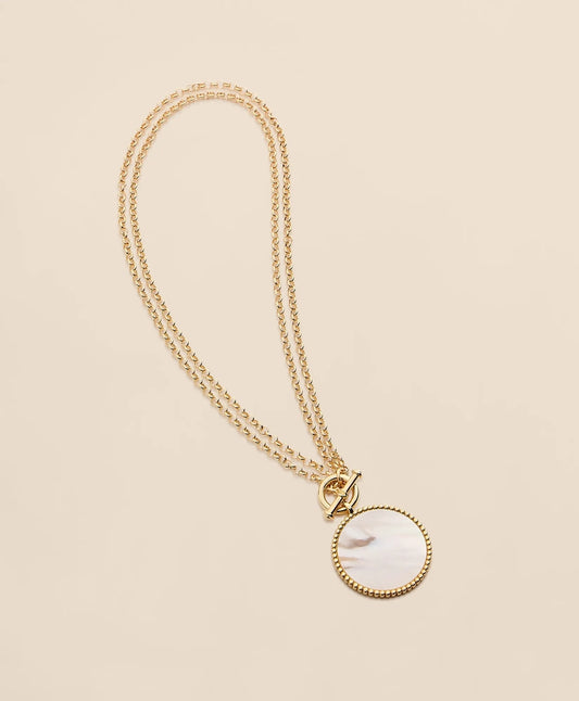 Mother-Of-Pearl Pendant Necklace Women