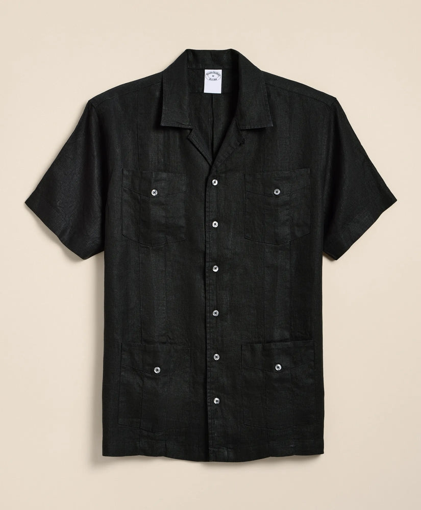 Irish Linen Short Sleeve Guayabera Shirt Shirts