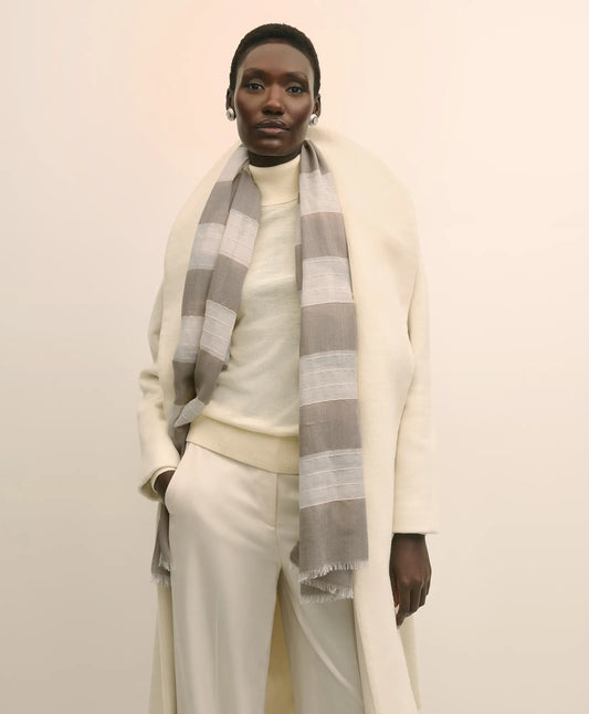 Wool-Silk Blend Shimmer Scarf Sale