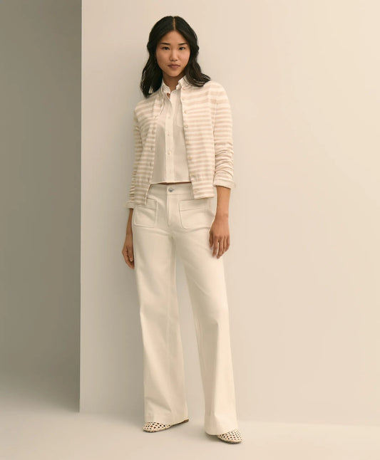 Patch-Pocket Flare Jeans Women