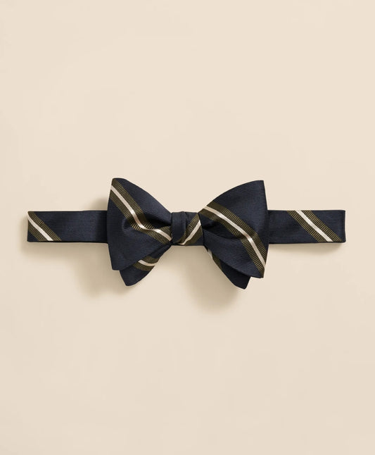 Rep Stripe Silk Bow Tie Men