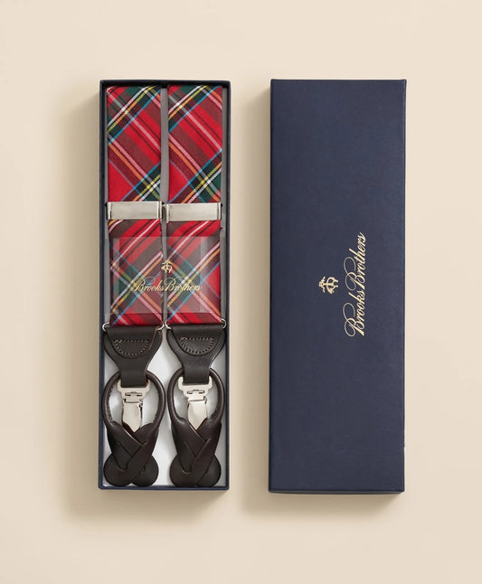 Royal Stewart Tartan Suspenders Men