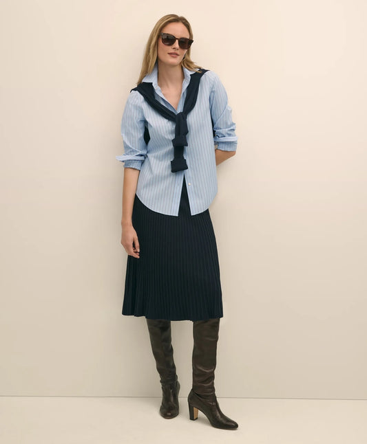 Silk Viscose Pleated Sweater Skirt Sale