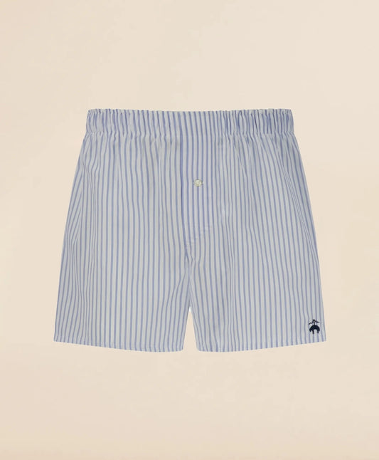 Slim Fit Cotton Broadcloth Striped Boxers Men