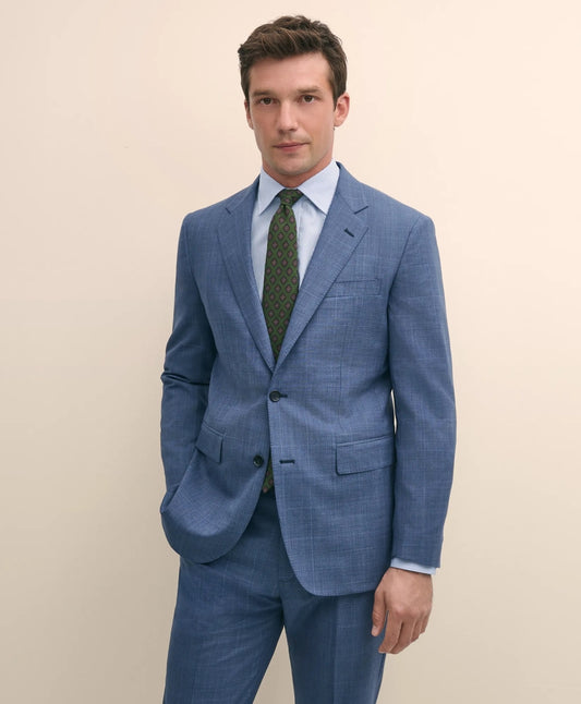 Slim Fit Wool Check 1818 Suit Tailored