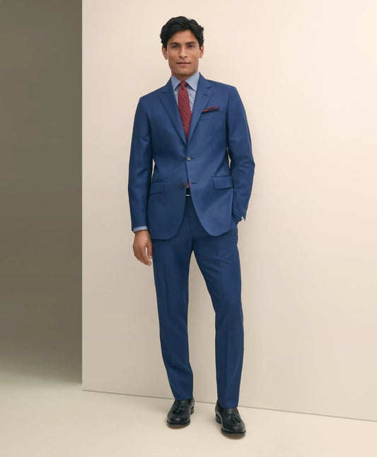 Slim Fit Wool Sharkskin 1818 Suit Men