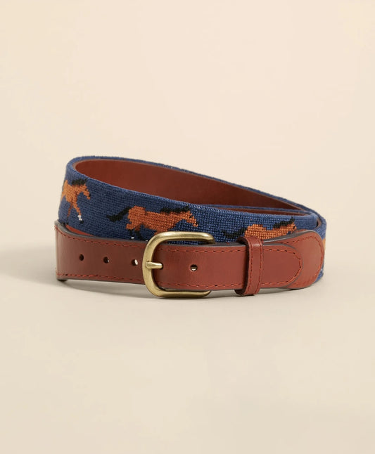 Smathers & Branson Needlepoint Horse Belt Men