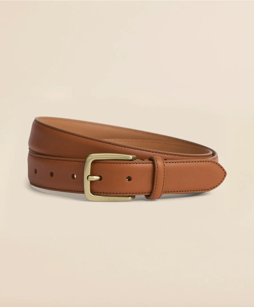 Stitched Leather Belt Men