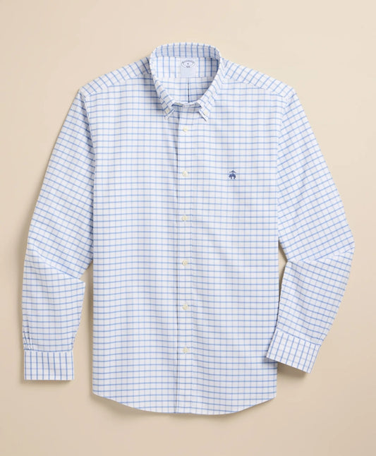 Stretch Cotton Non-Iron Oxford Polo Button Down Sport Shirt Men