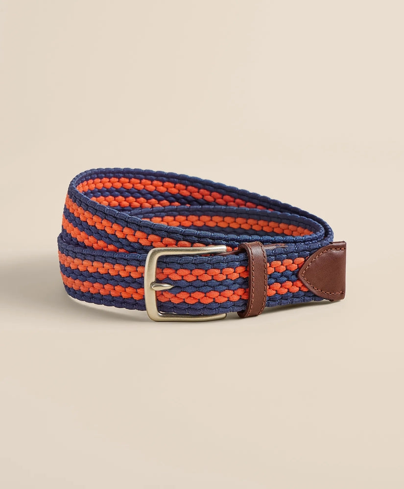 Stretch Woven Stripe Belt Men
