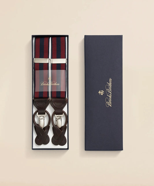 Striped Suspenders Men