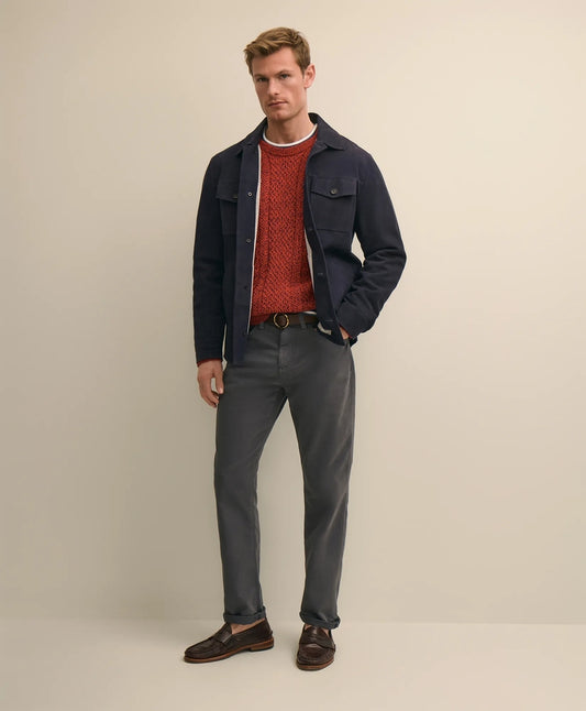 Suede Shirt Jacket Men