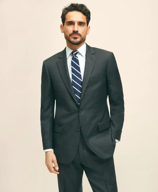 Traditional Fit Wool Tic 1818 Suit Tailored