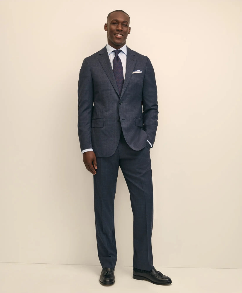 Traditional Fit Wool Windowpane 1818 Suit Tailored